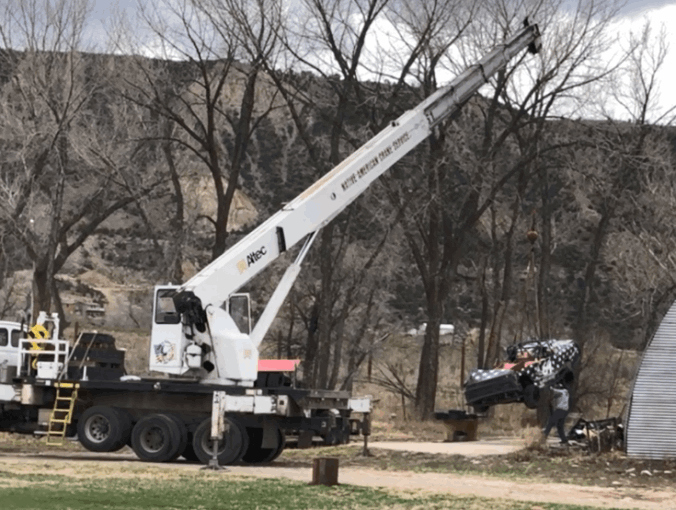Unloading Trailer